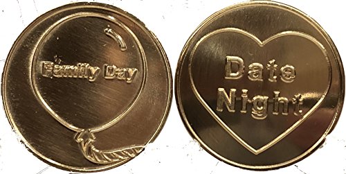 Date Night / Family Day Flip Coin Novelty Romance Medallion