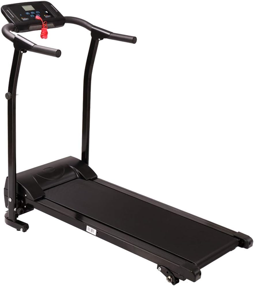 UNBRUVO Electric Folding Treadmill with Incline LCD Display, Fitness Motorized Running Jogging Machine 265 LBS Load-Bearing,Perfect for Home Exercise,Fast and Easy Assembly