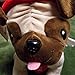 Hallmark Luv Pug Plush Stuffed Animal with Sound, Valentine's Day