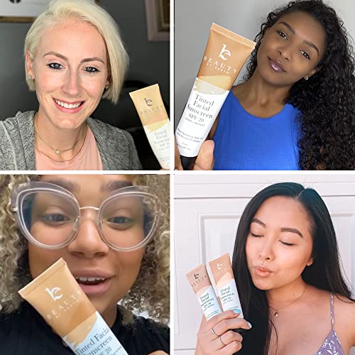 Tinted Face Sunscreen SPF 20 - Reef Safe Sunscreen for Face 