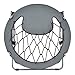Giantex Folding Bunjo Bungee Chair Outdoor Camping Gaming Hiking Garden Patio Round Web Portable Steel Bungee Dish Chairs for Adults Kids, Gray