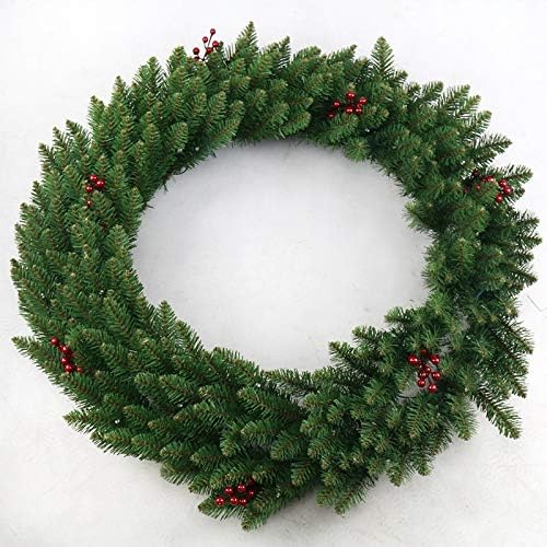 24 Inch Diameter Christmas Green Pine Garlands Decoration Christmas Artificial Pine Garland Wreaths for Holiday Party or Home Decor Christmas Decorations