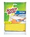 Scotch-Brite Sponge Cloth – 6-Pack (3 Packs of 2 Each), Reusable and Washable, Highly Absorbent, Multi-Purpose Cleaning Cloths