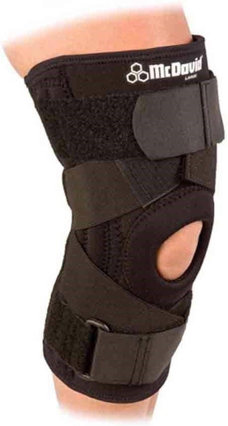 McDavid Classic Logo 425 CL Level 2 Knee Support W/ Stays & Cross Straps - Black - XX-Large