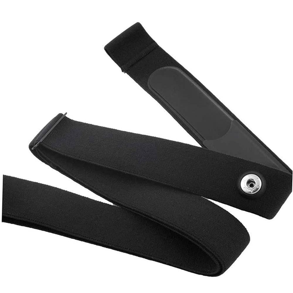 1Pcs Sensor Replacement Strap Heart Rate Monitor Soft Strap Heart Rate Monitor Chest Strap Replacement Band Buckle Distance 45mm(Black）