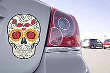 autocollant tête de mort mexicaine 3 autocollant tête de mort mexicaine 3