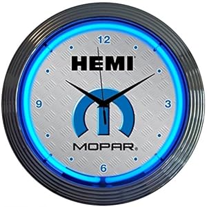 Image of Neonetics Mopar Hemi Neon Wall Clock, 15-Inch