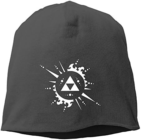 The Legend Of Zelda Logo Men's Or Women's Stretch Wool Beanie Round Hat Black