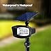 InnoGear Upgraded 8 LED Solar Lights with White and Rotating Through Color Outdoor Landscape Spotlight Security Lighting Dark Sensing Auto On/Off for Patio Yard Garden Driveway Pool Wall, Pack of 2