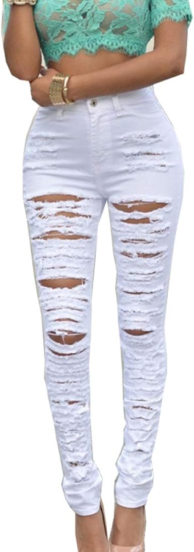 Jeans Off-White Femme - Taille 8 (US) / 35" De Tour De Taille - Coupe Droite - Neuf Avec étiquettes