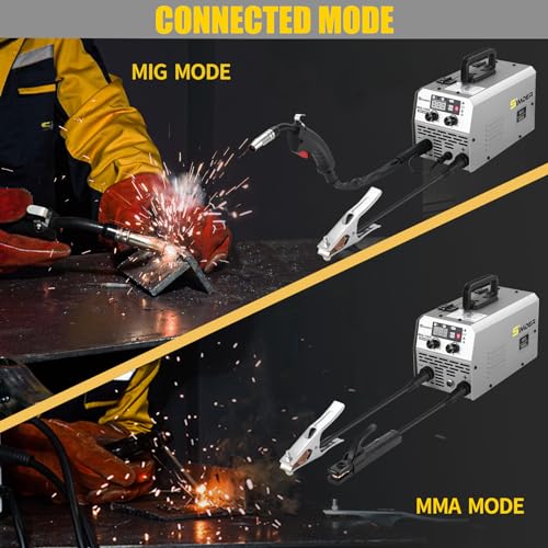 SSIMDER MIG Welder 140A 2 In 1 Stick/Flux Core Welder 110V/220v Dual