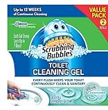 Scrubbing Bubbles Toilet Gel Rain Shower, 1 Dispenser and 12 Gel Stamps (Pack of 2)