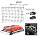 GROWNEER 4'x6' Bungee Cargo Net Heavy Duty Truck Bed Net Stretches to 8'x12'' Bungee Cord Tie-Down Net for Rooftop Cargo Carrier with 20 Hooks Small 5