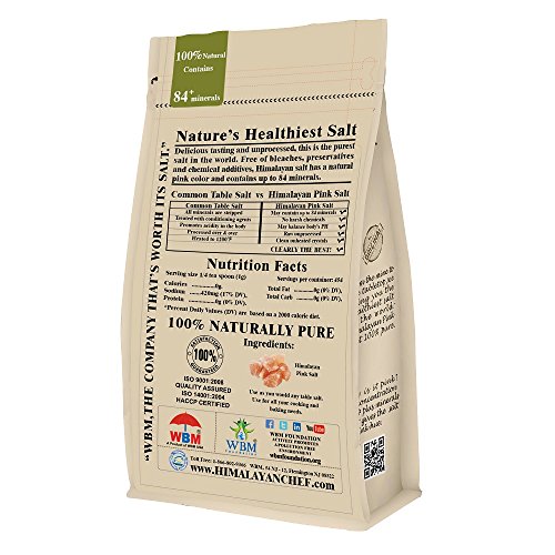 HIMALAYAN CHEF PINK HIMALAYAN SALT, FINE GRAIN – 2 LBS BAG