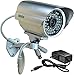 Ansice Outdoor CCTV Surveillance Camera 3.6mm Wide Angle Bullet Security Camera Color CMOS 1000TVL with IR-Cut Day Night 48 Infrared LEDs with Bonus Power Supply