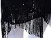 Anna Kaci Womens Fringe Sequin Strap Backless 1920s Flapper Party Mini Dress S Black