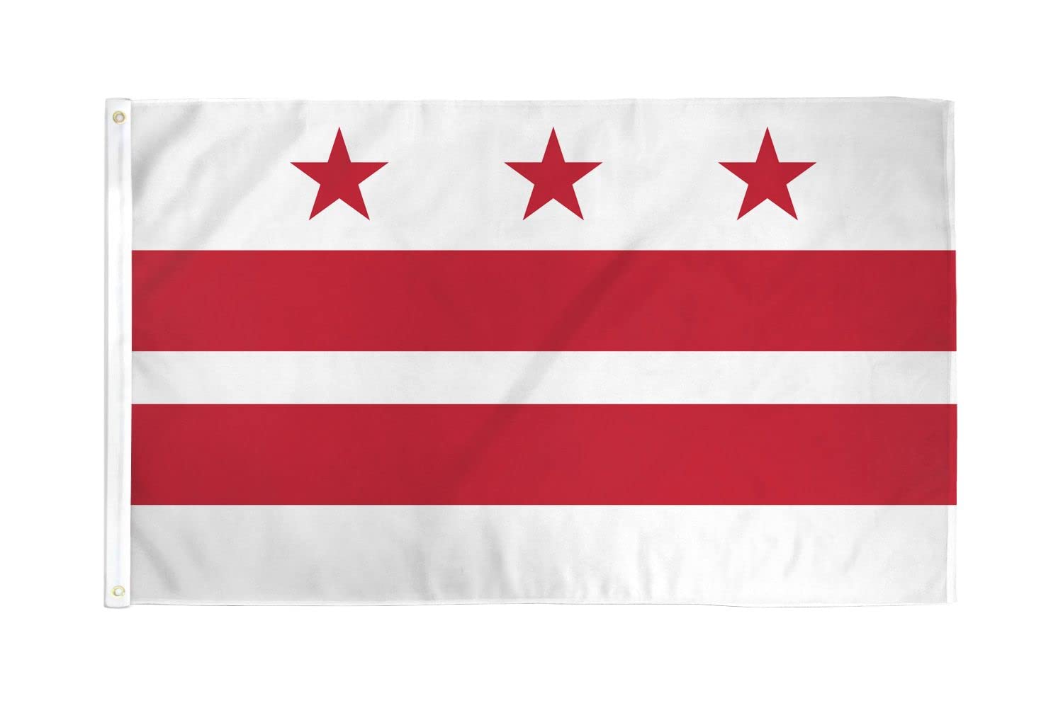 AZ FLAG - Washington Dc Flag - 2x3 Ft - 100D Polyester District Of Columbia Banner with Two Metal Grommets - Fade Resistant - Vivid Colors - 2' x 3' Feet - 90x60 Cm