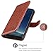 OCASE Samsung Galaxy S8 Case Leather Flip Wallet Case for Samsung Galaxy S8 Devices - Brown