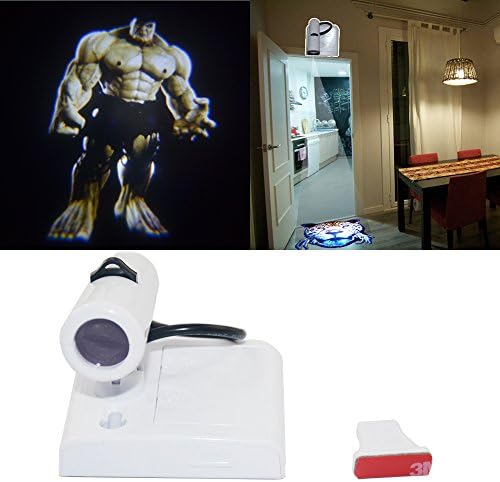 Spoya 3D Incredible Hulk Home Bar Shop wireless Door open welcome LED ground logo shadow CREE laser projector decoration light lamp (Hulk)