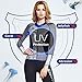 ZIONOR Full Body Sport Rash Guard Dive Skin Suit for Swimming Snorkeling Diving Surfing with UV Sun Protection Long-Sleeve for Women Grey (X-Large)