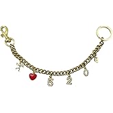 LSBDJDL Numbers Lock And Key Bag Charms Wallet Chain Keychains Purse Charms For Handbags Purse Accessories For Women