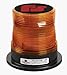 Federal Signal 212650-02SB Pulsator LED Beacon, Class 2, Permanent Mount with Tall Amber Dome