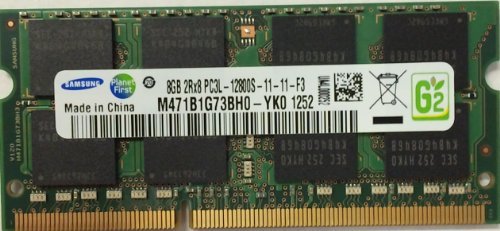 Samsung 8GB (PC3L-12800) DDR3L 1.35V 1600 204-Pin SoDimm Laptop Memory Module M471b1g73bh0-yk0