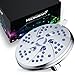 Aquadance Antimicrobial 6-Setting Shower Head, Soft Purple/Chrome, 6