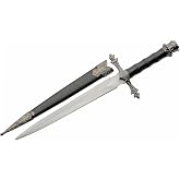 12.5" King's Crown Medieval Style Replica Dagger Knife With Sheath