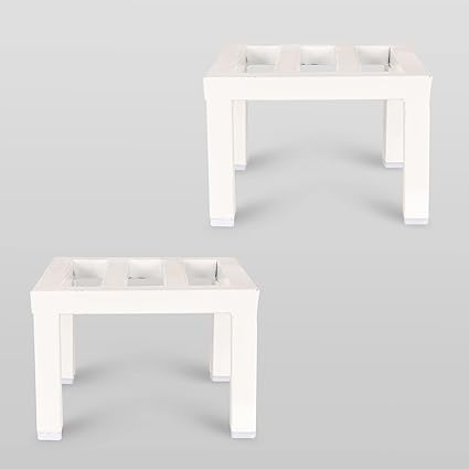 HINS Square Planter Stand Set of 2 For Havy & Bulky Planter Indoor & Outdoor Gardening Plant Stands For Indoor Balcony (White, 2) Plant Stands For Indoor Balcony I Plant Bench I Plant Stands I Pot Stand Single I Potted Plant Stand I Big Pots I Metal Plant Stand I Tall Outdoor Planter I Metal Casters I Large Plant Stand I Pot Stands For Garden I Indoor Plants Stand I Iron Plant Stand I Terrace Garden Stand I Garden Rack I Iron Stand For Pots I Pots Stand I Indoo