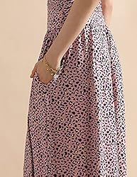 DOUBLJU Casual High Waisted Maxi Skirts with Pocket