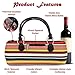 Primeware Wine Clutch Bag (Thermal Insulated) Trendy Women's Carry Tote | Holds Red & White 750mL Bottles | Trendy Fashion | Incl. Portable Waiter-Style Corkscrew