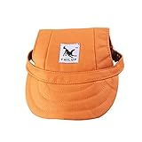 Tinksky Pet Dog Canvas Hat Sports Baseball Cap with Ear Holes for Small Dogs - Size S