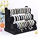 Wudygirl Bracelet Holder Velvet 3 Tier Jewelry Display Stand Storage Watch Bangle Necklace Organizer Showcase(3 Tier)