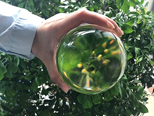 Large 3.9 Inch Glass Dome Magnifier/Paper Weight by Hombae – Genuine Crystal Glass, Easy to Glide Paperweight, Professional Grade Reading Aid for Newspapers, Maps, Books – Large 3.9” Diameter