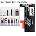 AA AAA Battery Organizer Case Storage Box with Battery Tester Checker, Holding 32 AA, 40 AAA Battery, (No Battery Included)