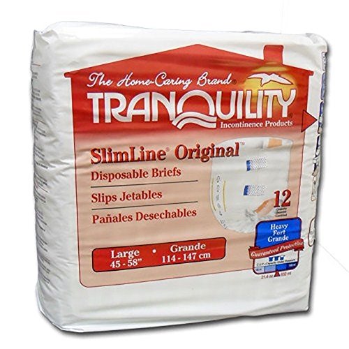 Tranquility SlimLine Fitted Briefs Size Large Case 96 (8 bags of 12)