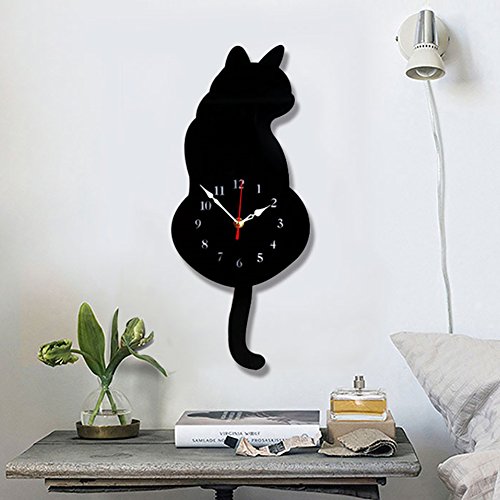 Cat Wall Clocks Kritters in the Mailbox Cat Wall Clock for Your Home