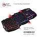 MARVO KM400 Gaming Keyboard LED Mouse and Large Mouse pad Combo 3 Color Backlit Keyboards 7 Color 2400DPI Mice 27.6