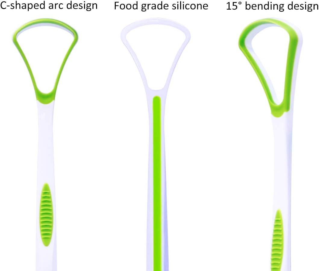 5Pcs Tongue Scraper Cleaner ZSWQ-Tongue Scraper Tongue Brush,Portable Tongue Scraping Brush Scrubber Dental Tools for Healthy Oral Care Mouth Hygiene - Convenient & Safe - Image 5