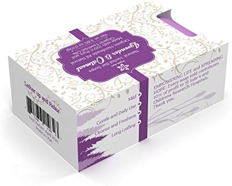 Certified Organic Lavendar Oatmeal Soap - Organic Aura® - 100% Pure, All Natural, Aromatherapy Luxury Herbal Bar Soap
