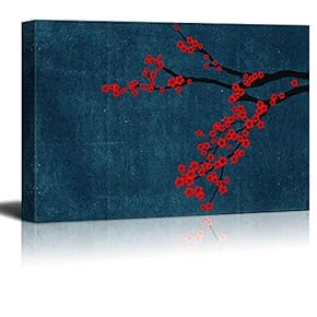 Canvas Wall Art Gorgeous Vintage Flower Pictures Home Wall Decorations for Bedroom Living Room Paintings Canvas Prints Framed - 12x18 inches