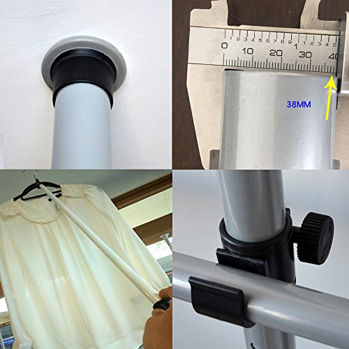 GoldCart 38mm Diameter Pole Long Crossbar Portable Indoor Garment Rack
