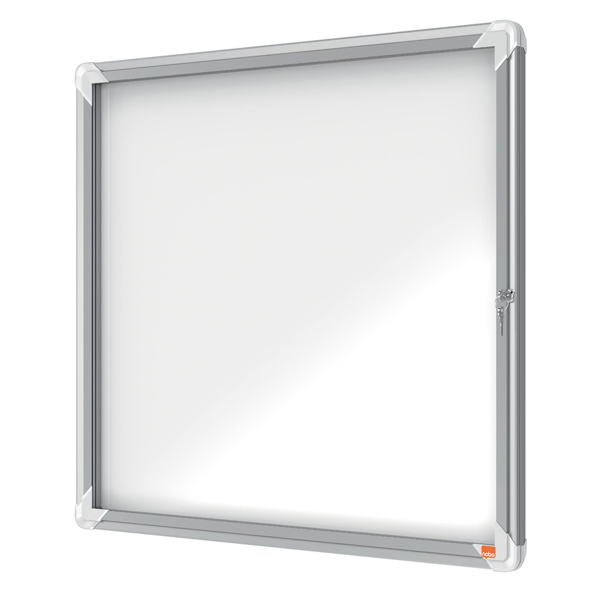 Nobo Outdoor Magnetic Lockable Notice Board 6 x A4, Premium Plus, White, 1902578
