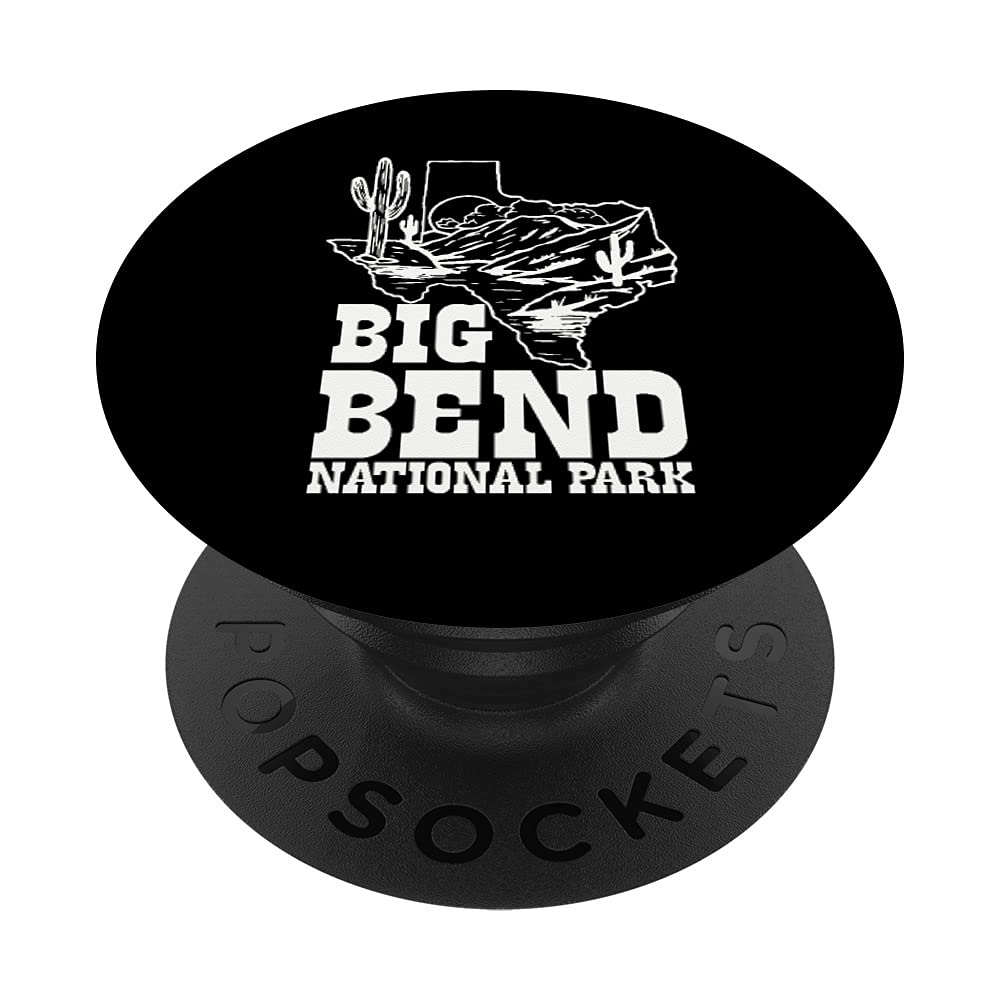 Big Bend National Park Vintage State of Texas Border Cactus PopSockets Swappable PopGrip