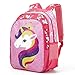 THE Crafts Reversible Sequin School Backpack Lightweight Little Kid Book Bag with Lunch Bag Set for Preschool Kindergarten Elementary(15
