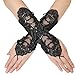 BABEYOND Short Opera Party 20s Satin Gloves Stretchy Adult Size 11.8