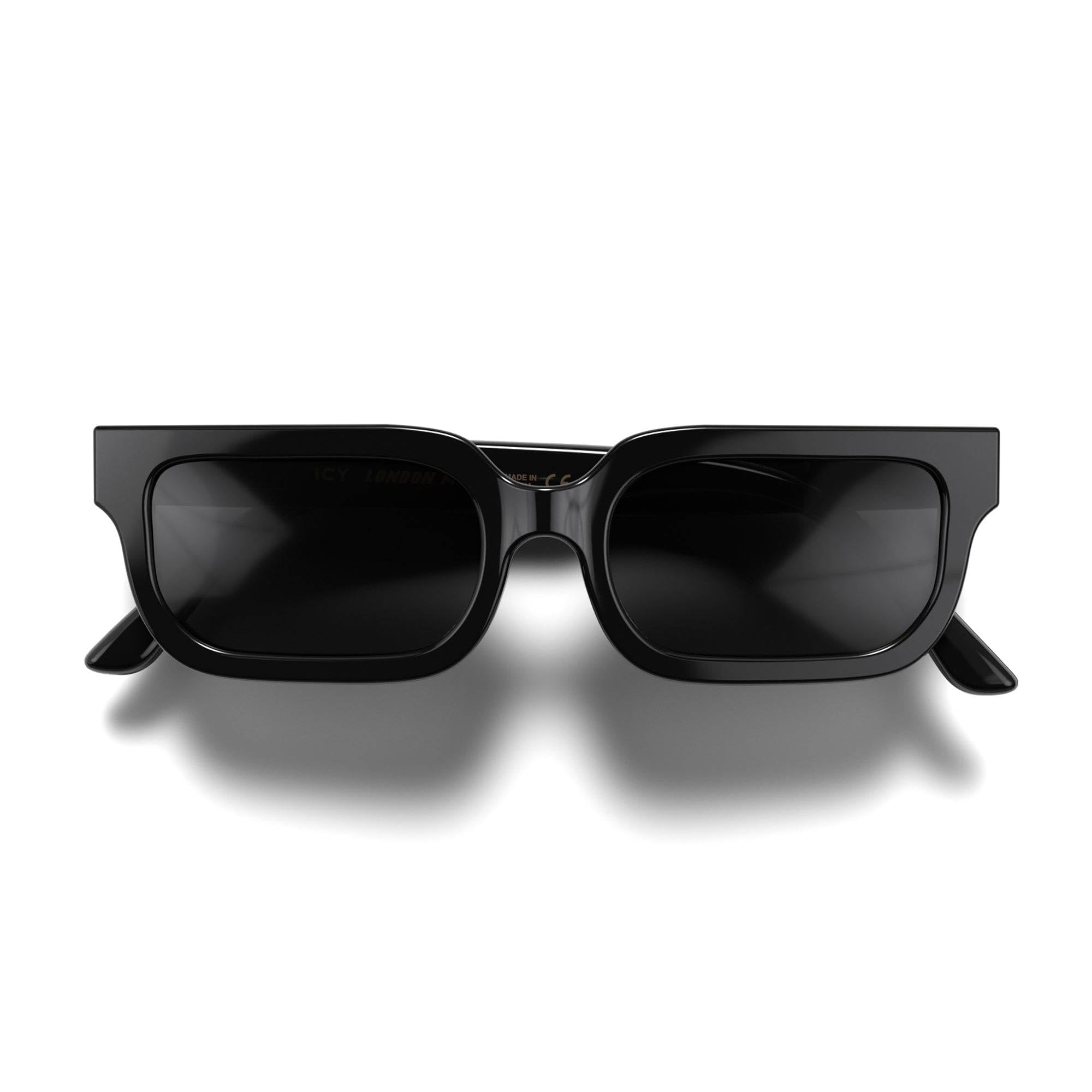 LONDON MOLE® Icy sunglasses | Cool rectangular shaped glasses | Men’s Women’s Unisex | Spring hinges