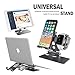 VASIVO 3 in 1 Universal Desktop Aluminum Folding Cellphone Stand Compatible with Watch,iPhone X 6 6s 7 8 Plus, Samsung, Android, Switch, iPad and Tablet