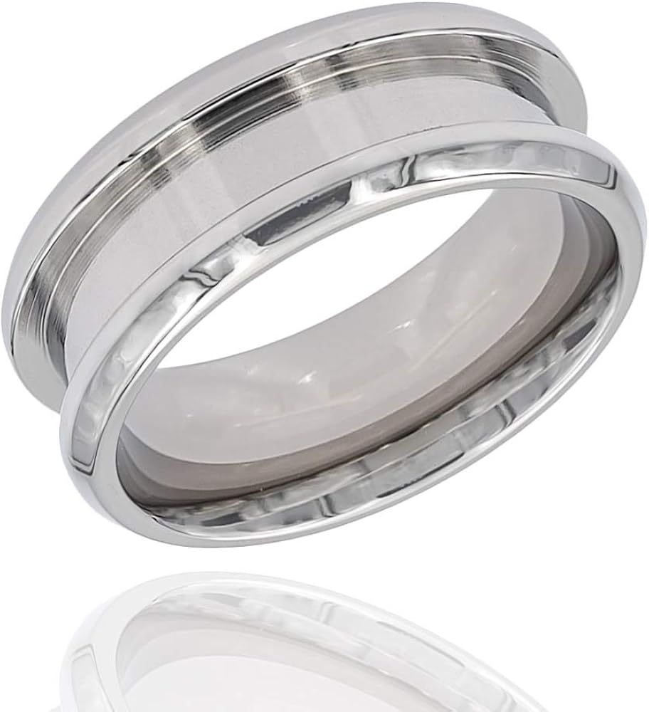 Ring Core Blank for Inlay Ring Jewelry Making Tungsten